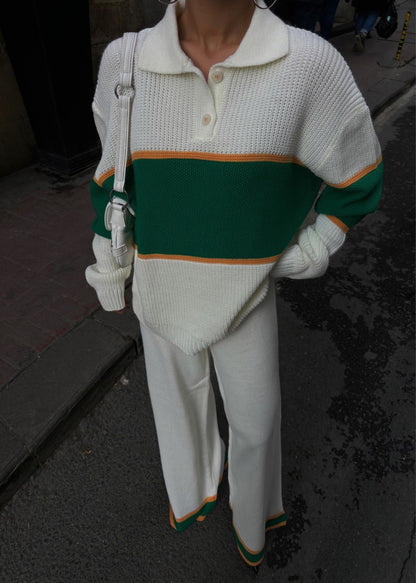 Old School Pattern Knitwear Set